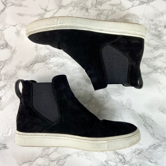 Vince Shoes - Vince Newlyn Suede High Top Sneakers 7.5